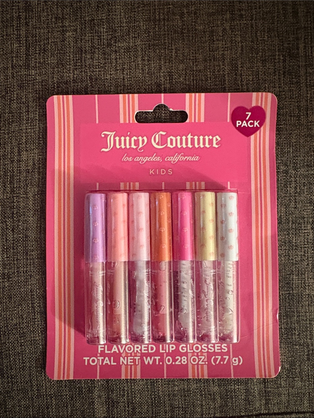 Juicy Couture Kids 7-Pack Pastel Flavored Lip Gloss Set